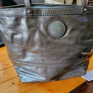 Gray Coach purse